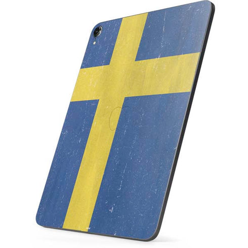 Sweden Flag Distressed Apple iPad Pro Skin